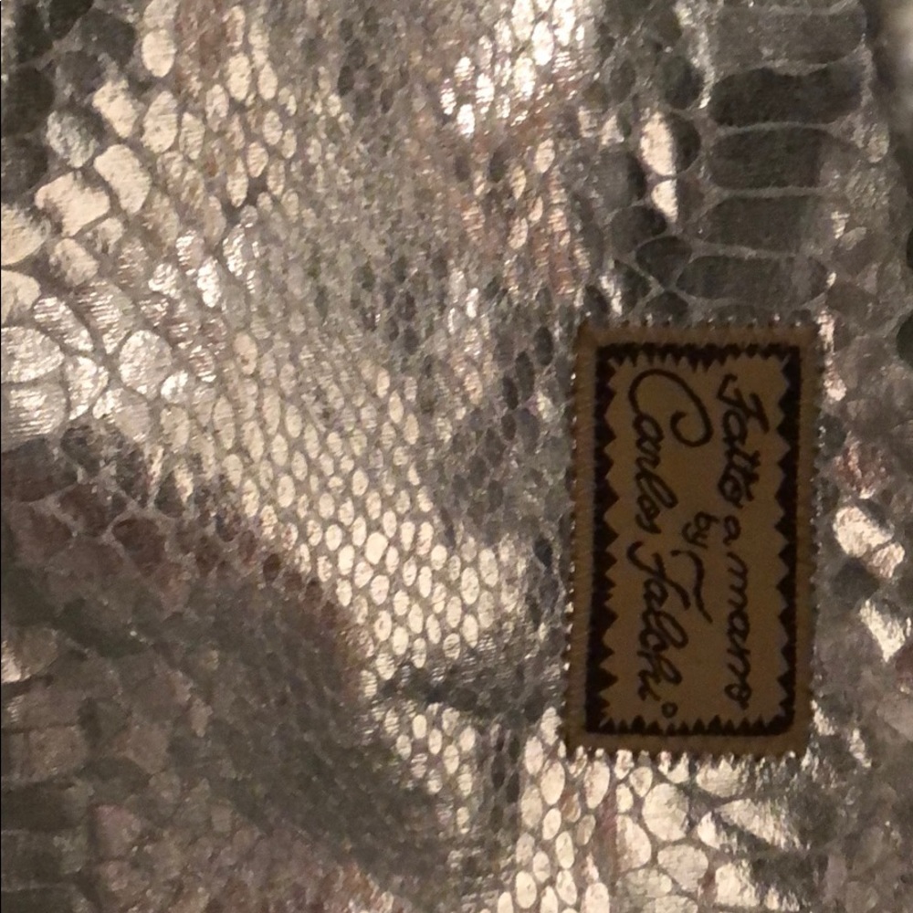 Cross body pressed python bag - Picture 5 of 8